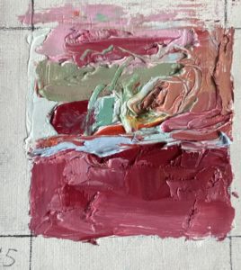 Pandemic Portraits No. 45, Barbara Leiner, painting, oil on canvas