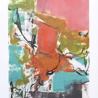 Threads of Pink IV, Claudia Mengel, work on paper, monotype