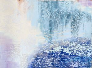 Laura Fayer, "A Dream Within a Dream 101," acrylic and Japanese paper on canvas