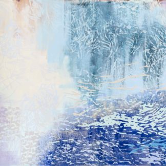 Laura Fayer, "A Dream Within a Dream 101," acrylic and Japanese paper on canvas