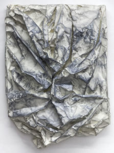Lauren Seiden, "Blue Raw Wrap 22," graphite, pigment on paper