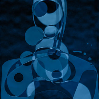 Vicky Stromee, "Studies in Blue 2," chromogenic print