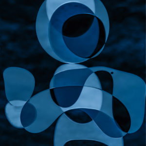 Vicky Stromee, "Studies in Blue 4," chromogenic print