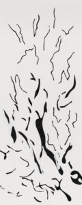 Laura Fayer, "Cadence 202," acrylic, Japanese paper on paper