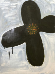 Big Black Flower