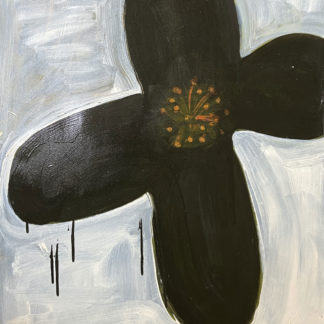 Big Black Flower