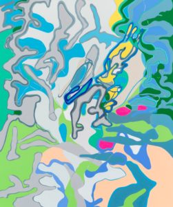 Oona Ratcliffe, "Imago," acrylic on canvas