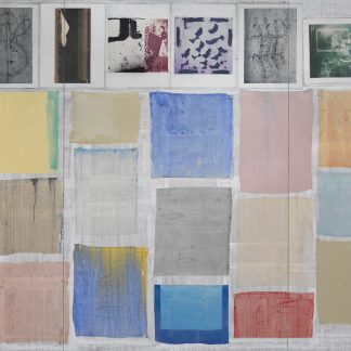 Eugene Brodsky, "LWP2," ink, paint on silk mounted on linen