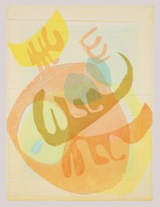 Mary Manning, "Under Kergulegan Island #2," monotype
