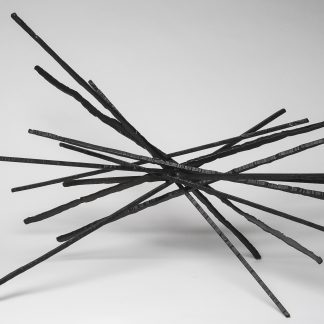 Brian Walters II "Hand Hewn (Large)," reclaimed steel, satin black finish