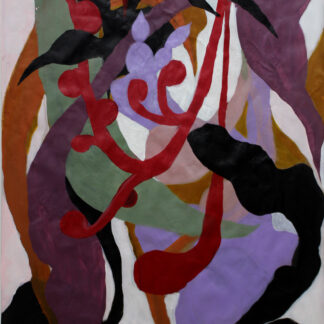 James Greco, "Life Never Ends 4," acrylic paint on laminated brown paper