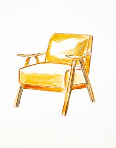 "Everyday Objects, Upholstered Chair," Bastienne Schmidt