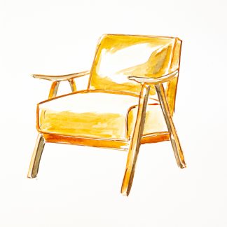 "Everyday Objects, Upholstered Chair," Bastienne Schmidt