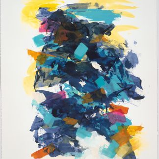 Liz Dexheimer, "Linear Flow IX - J.T. Deepening," synthetic polymer on paper