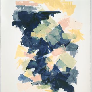 Liz Dexheimer, "Linear Flow VII," synthetic polymer on paper