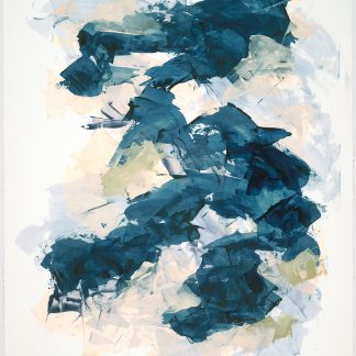 Liz Dexheimer, "Linear Flow V," synthetic polymer on paper