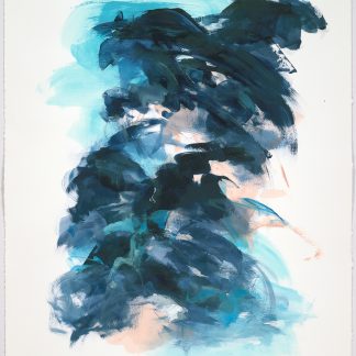 Liz Dexheimer, "Linear Flow I," synthetic polymer on paper