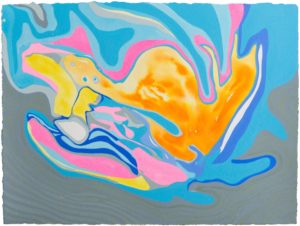 Oona Ratcliffe, "Gouache G," gouache on paper