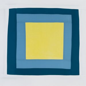 Bastienne Schmidt, "Untitled 52, Colored Grids," sewn, pigmented cotton canvas stretched over canvas