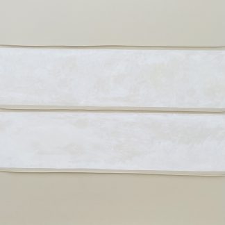 Bastienne Schmidt, "Untitled 45, White Grids," sewn, pigmented cotton, stretched over canvas