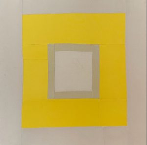 Bastienne Schmidt, "Colored Grids, 34," sewn, pigmented cotton canvas stretched over canvas