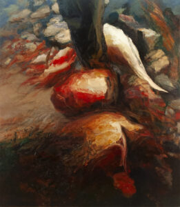 Dana Saulnier, "Plexus," oil on linen