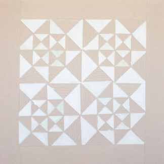 Bastienne Schmidt, "Strings and Triangles," polymer paint, polymer clay on canvas