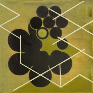Jeanette Fintz, "Green Mother #2," acrylic on wood panel