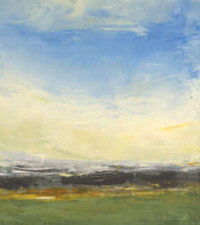 Luc Leestemaker, "Untitled Landscape.2008.06," cement, pigment powders, acrylic, oil varnish on canvas