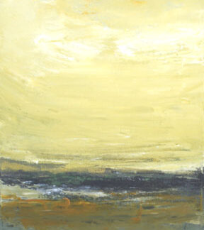 Luc Leestemaker, "Untitled Landscape.2008.05," cement, pigment powders, acrylic, oil varnish on canvas