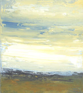 Luc Leestemaker, "Untitled Landscape.2008.02," cement, pigment powders, acrylic, oil varnish on canvas