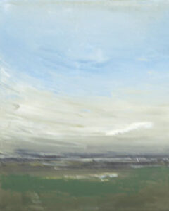 Luc Leestemaker, "Untitled Landscape.2008.04," cement, pigment powders, acrylic, oil varnish on canvas