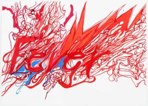 Oona Ratcliffe, "Fever (study)," gouache on paper