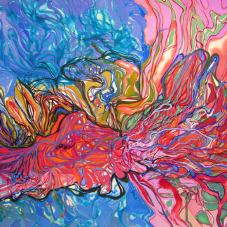 Oona Ratcliffe, "Gouache H," gouache, ink on paper