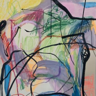 Claudia Mengel, "Millers Pond II," pastel and ink on paper
