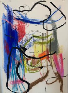Claudia Mengel, "Make Believe II," pastel and ink on paper