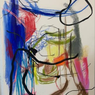 Claudia Mengel, "Make Believe II," pastel and ink on paper