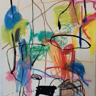 Claudia Mengel, "Make Believe I," pastel and ink on paper