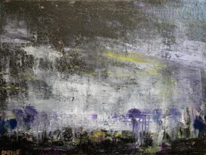 Ira Barkoff, "Velvet Night," oil on linen