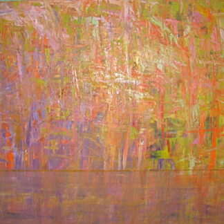 Ira Barkoff, "Forest Series: Red," oil on linen