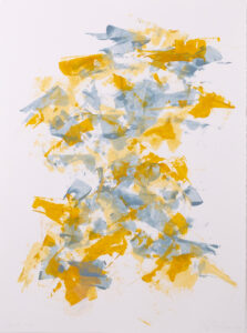 Liz Dexheimer, "Cascade 11:47," acrylic on paper