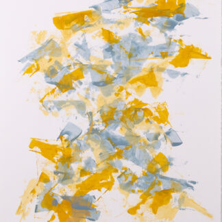 Liz Dexheimer, "Cascade 11:47," acrylic on paper