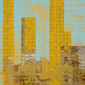 Zemma Mastin White, "Inner City I," mixed media on canvas