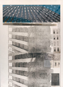 Zemma Mastin White, "Demolition," monoprint
