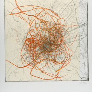 Zemma Mastin White, "Agitation," monoprint
