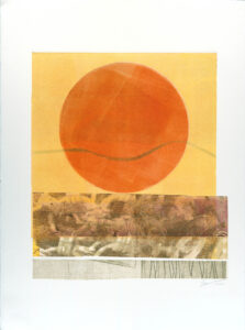 Zemma Mastin White, "Climate Change," monoprint