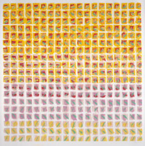 Zemma Mastin White, "Tulip Field," flashe paint on paper