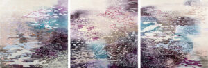 Laura Fayer, "Beautiful Wind," acrylic and Japanese paper on canvas