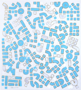Paul Michael Graves, "Drawing 20.05.2022," enamel on drafting film
