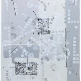Paul Michael Graves, "Drawing 20.06.2022.," acrylic, sumi ink on drafting film